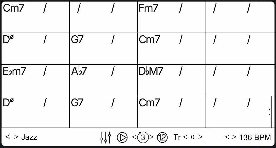 Auto Accompaniment widget